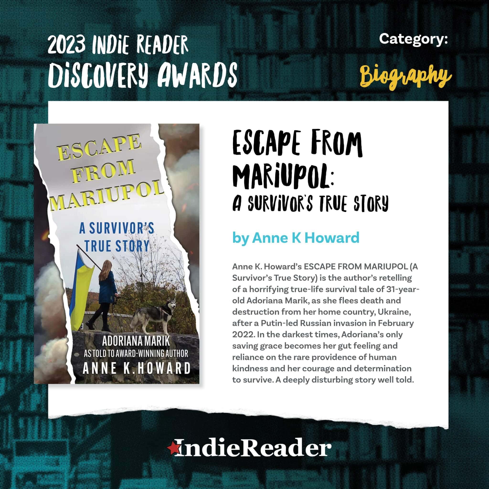 Note from Indie Reader Discovery Awards