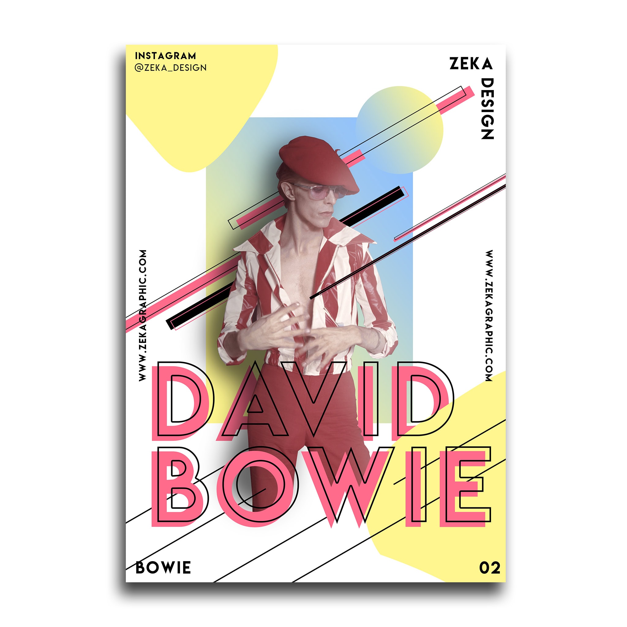 David Bowie Poster Design Collection Zeka Design