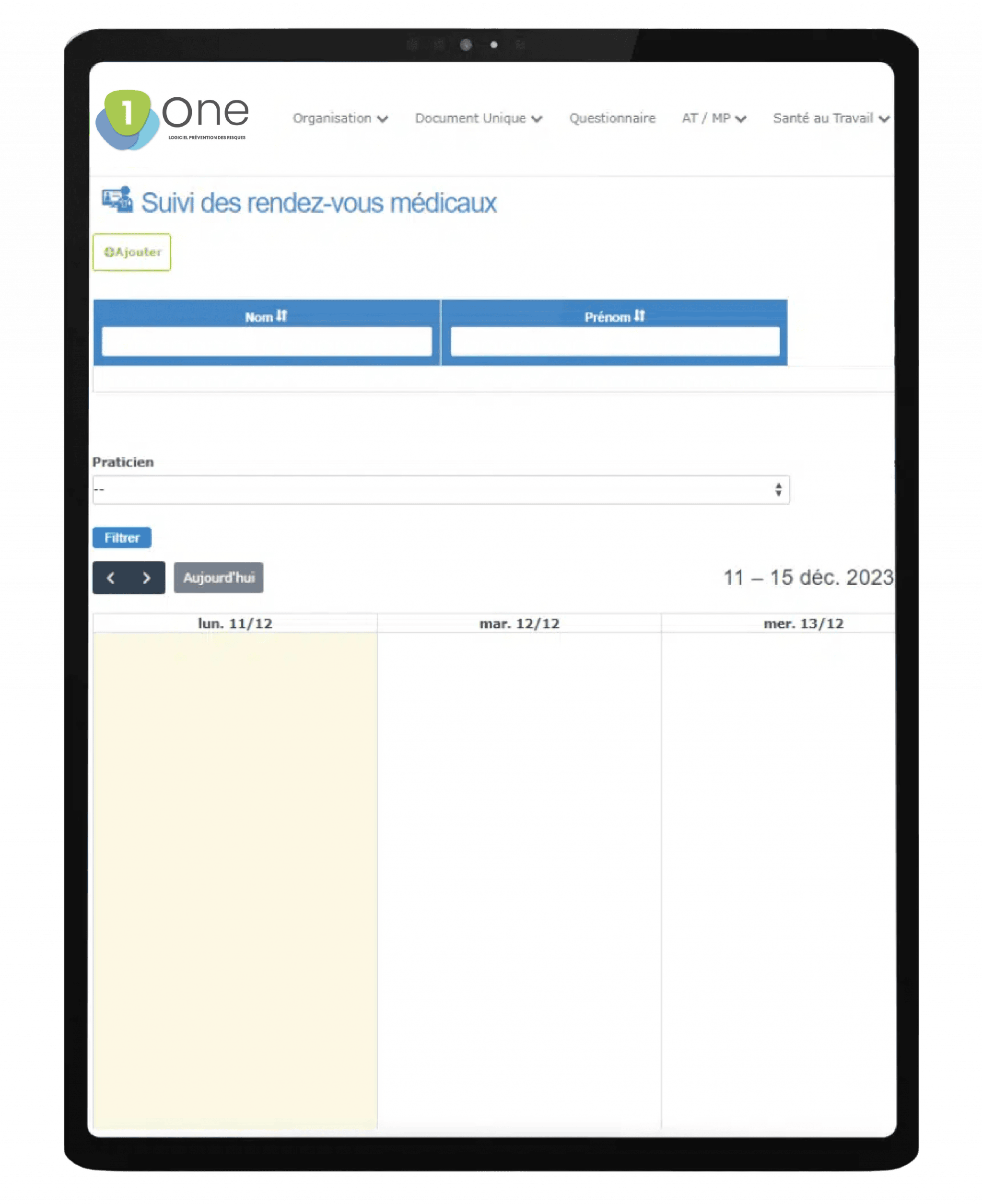 Suivi des rendez-vous médiaux logiciel