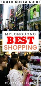 Shopping in Myeongdong