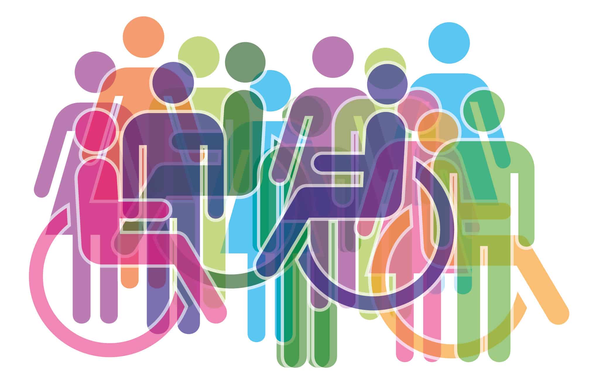 Merging of toilet symbols to represent inclusive wayfinding design