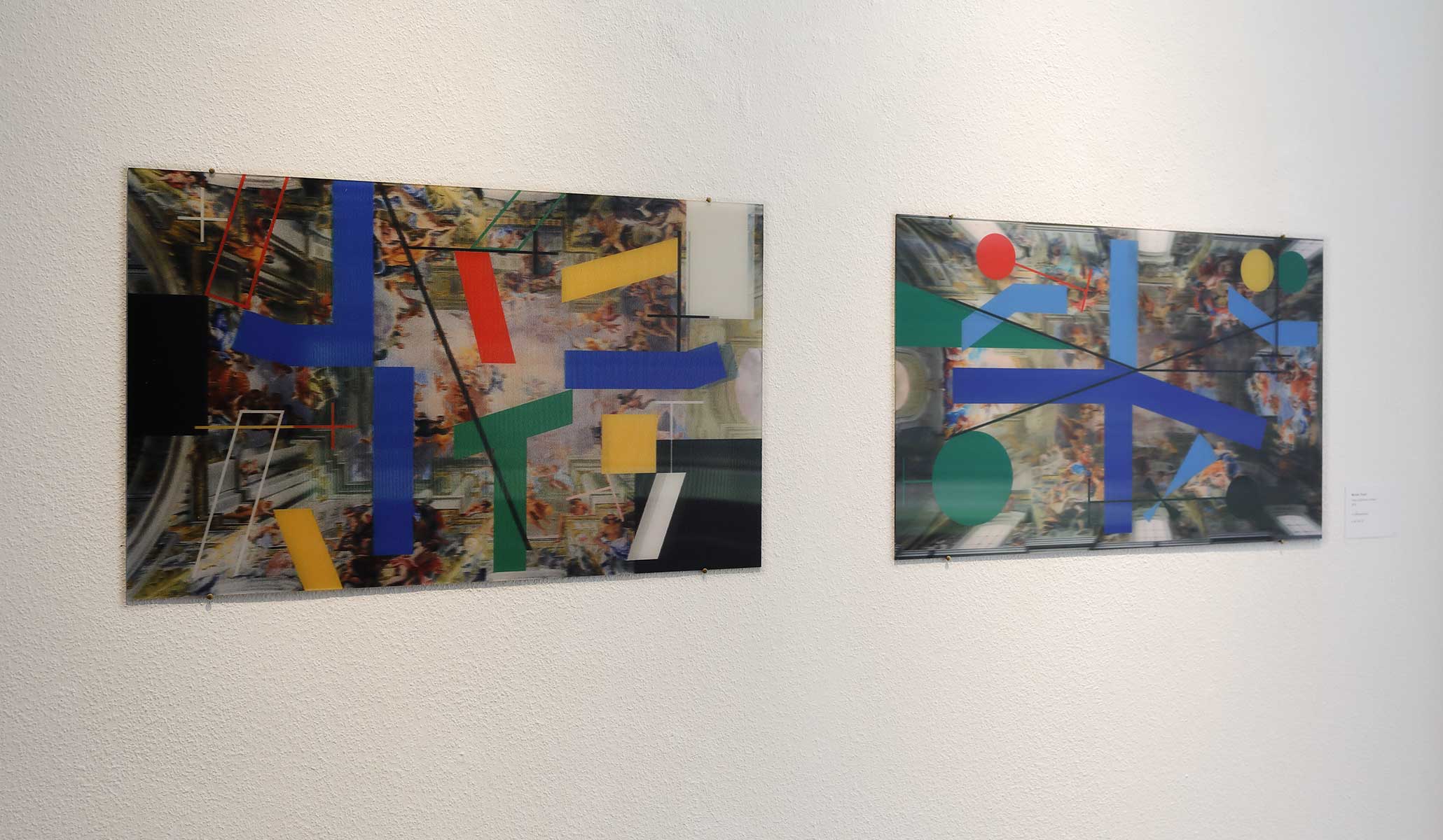 KREUZ UND FLÄCHE ZU RAUM, Myriam Thyes, 2019, 3D-Lentikulardrucke. Kunstmuseum Ahlen, 2019.