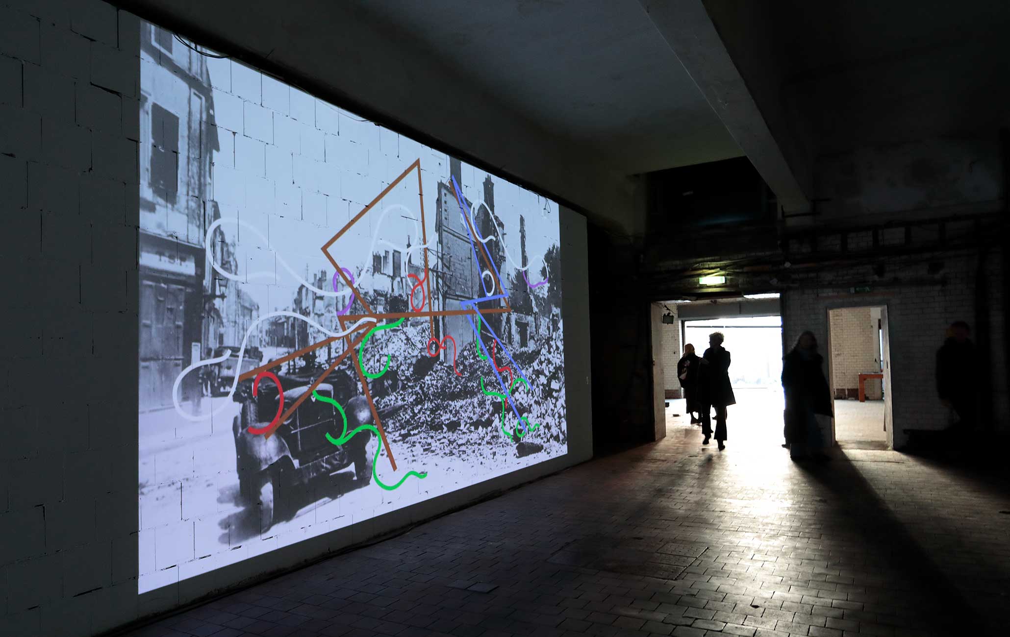 Myriam Thyes, Sophie Taeuber-Arp’s Vanishing Lines (2015) @ (Nicht) Unser Krieg, Weltkunstzimmer, Dusseldorf, 24. Feb. - 5. March 2023.