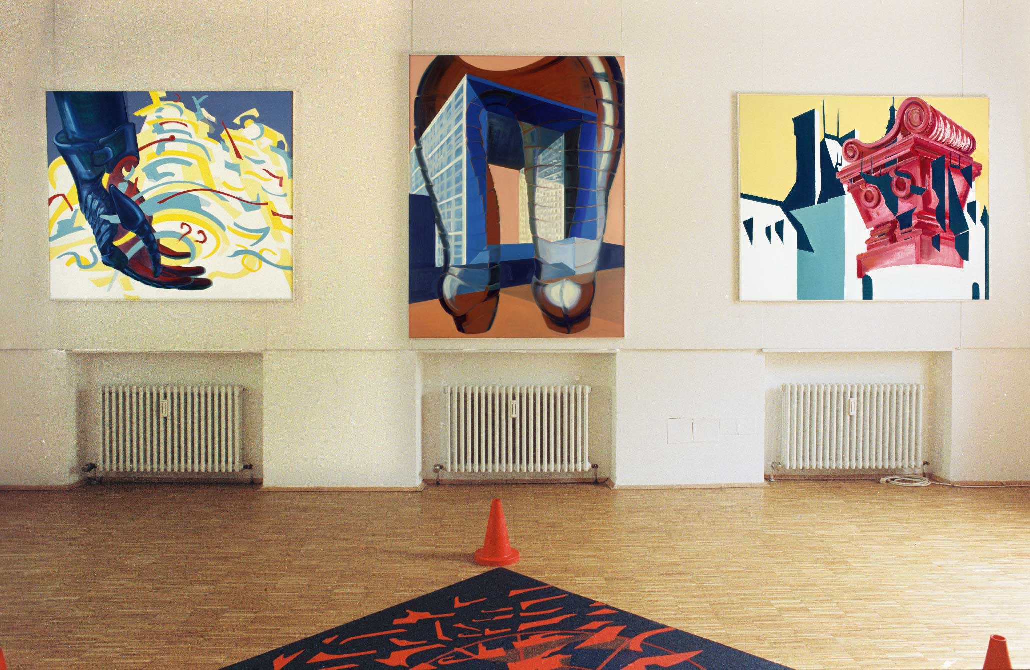 Deconstructions Européennes. Painting, Drawings, Photo Compositions, Videos of Myriam Thyes.
30 April - 16 May 1993
Freie Künstlergruppe Freiburg e.V.
Kunstraum Alter Wiehrebahnhof
Freiburg (Breisgau).