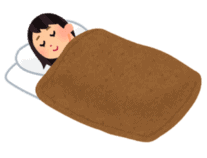 熟睡している人