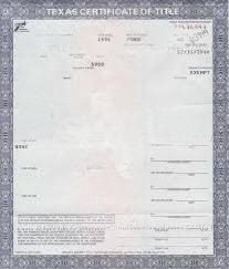 Buy Fake Car Title in Texas