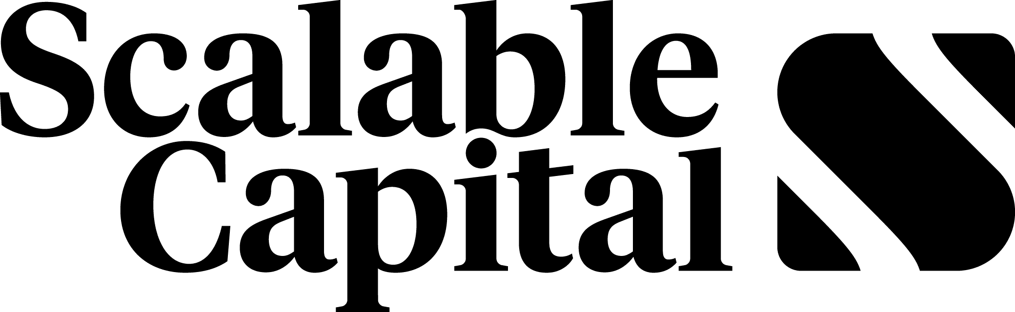 Scalable Capital Logo in schwarz.