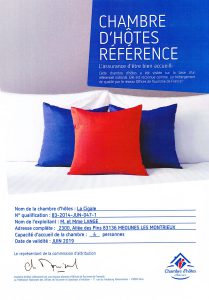 Chambre d'hôtes avec une chambre référence