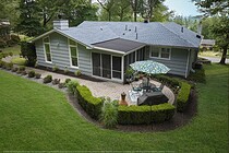GAF Timberline HDZ Biscayne Blue shingle roof in Woonsocket