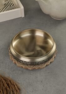 Bronze Bowl | Kansa Bela | Kansa Chola | Srikhand Bowl. 500 ml Capacity