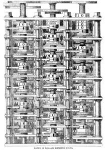 Entwurf von Babbages Differenzmaschine (public domain)