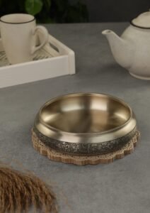Bronze Bowl | Kansa Bela | Kansa Chola | Srikhand Bowl. 500 ml Capacity