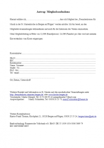 Mitgliedsantrag Freundeskreis für Musik