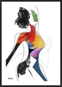 Vivid Woman - Invincible - 5cm White Border