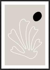 The Leaf II - 5cm White Border