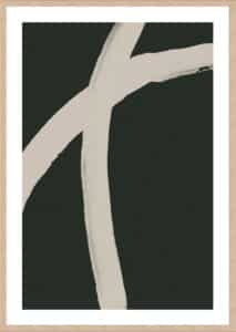 Strokes on Green IV - 5cm White Border