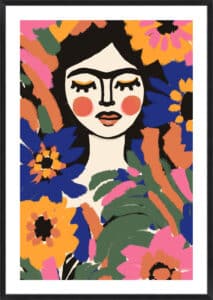 The Flower Princess - 5cm White Border