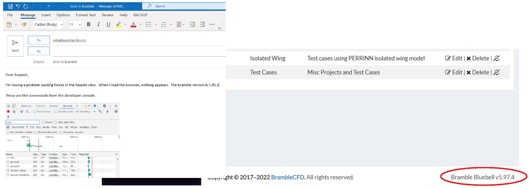 Reporting Issues Appearing in the Developer Console
