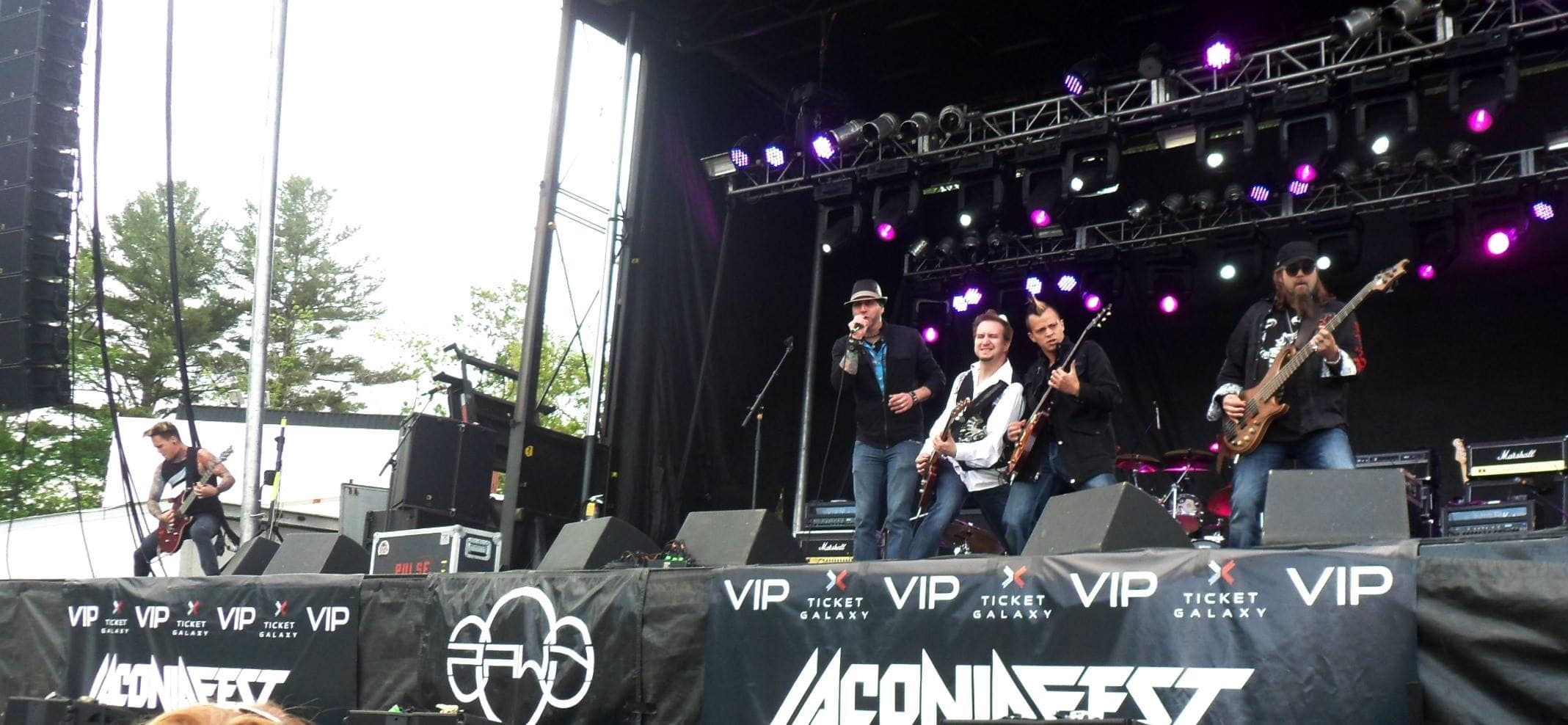 Pulse Performs on Day 1 at Laconia Fest on the Main Stage, Featuring James Brennaman, Jiggy Judy, Sean Yeaney, Michael Hayes, Steven Tyler Carrell, and Eric Fox
