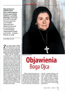 Siostra Eugenia Ravasio miała objawienia Boga Ojca