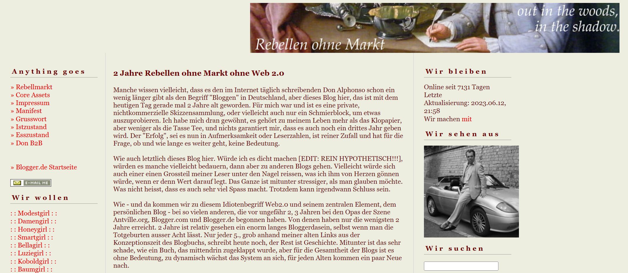 Streitbar und umstritten - Don Alphonsos Blog (Screenshot)