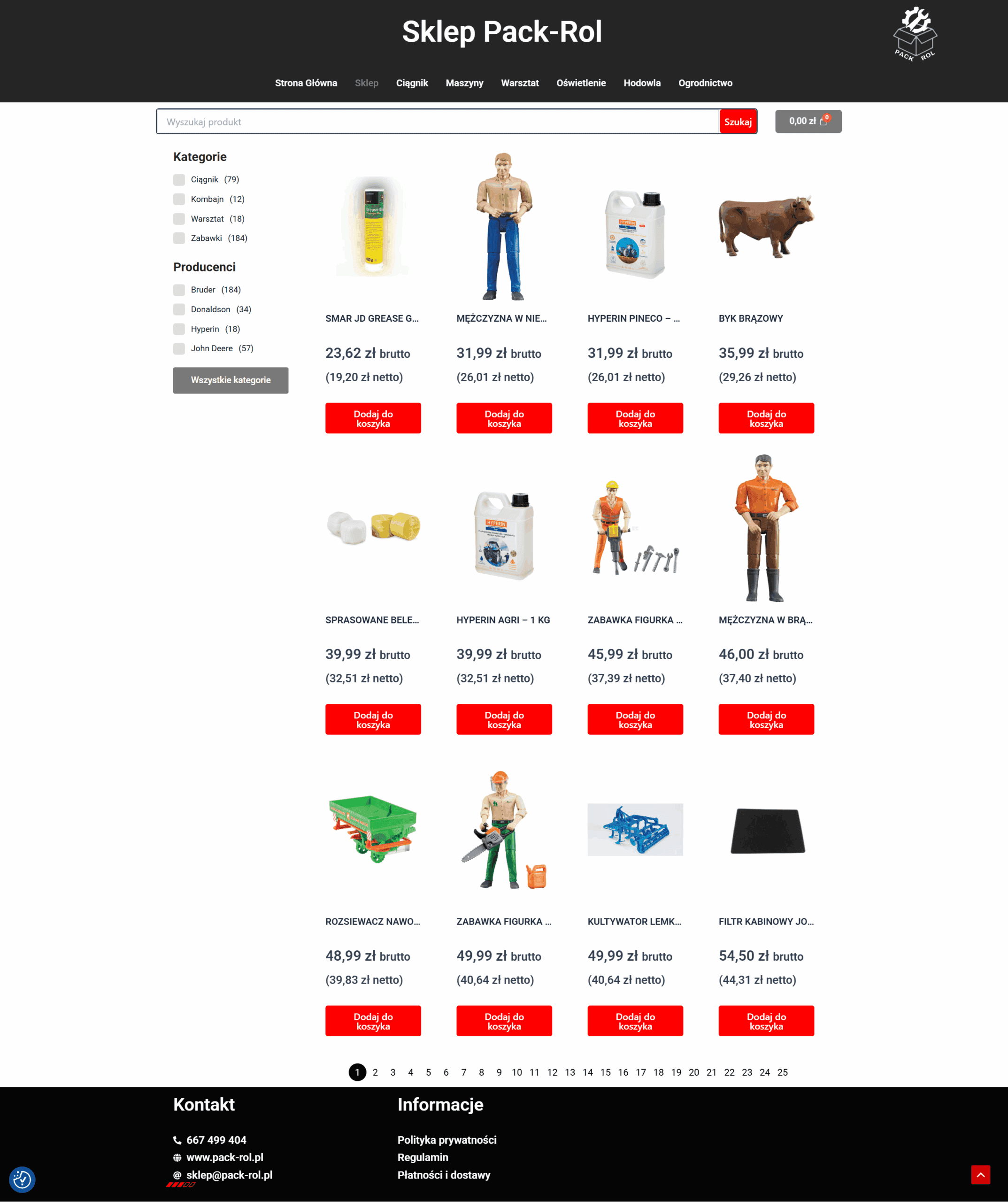 Sklep - Pack Rol - sklep dla rolników