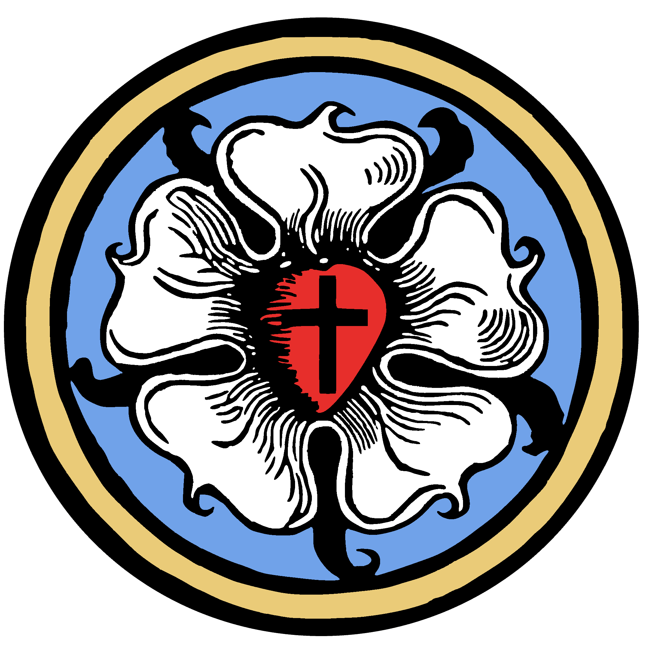 Luther's Rose, the seal Martin Luther designed as a summary of the Gospel