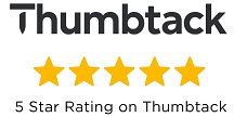 Thumbtack 5-star rated badge