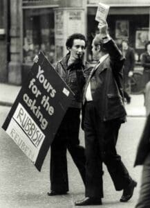 Mario Mieli a manifestazione contro libro Reuben - Autunno 1970