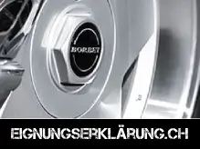 Borbet 9x16 Felgen Gutachten Eignungserklärung E30 BMW