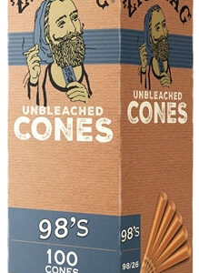 Zig Zag Mini Bulk Unbleached Cones - 98s - 100pk