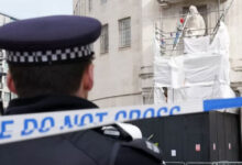 The statue was damaged in January 2022 by a protester