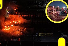Incendio en bodega de PepsiCo Matamoros