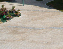 Marquage au sol : Bordures et pavés pour place publique place pave amenagement collectivite signaux girod