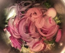 Fried onion masala for goat curry