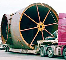 Transport for transportation of oversized cargo