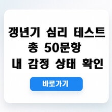 갱년기 심리 테스트