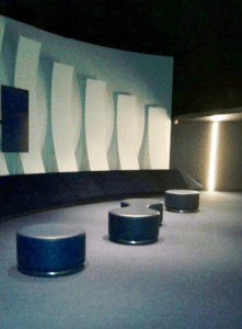 ALTEK_MOLECOLA_MUSEO il pouf molecola per l'arredo di un museo