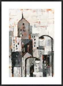 Illuminated City I - 10cm Mount Board