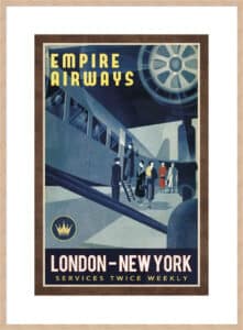Empire Airways Collection Caprice - 10cm Mount Board Box Natural