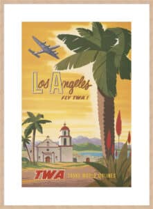 Los Angeles - 10cm Mount Board Box Natural