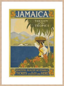Vintage Jamaica - 10cm Mount Board Box Natural