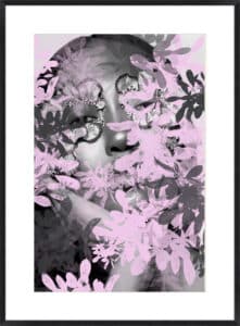 Zoe Pink - 10cm Mount Board Box Black