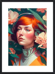Retro Future Portrait - 10cm Mount Board