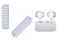 Luminárias</br>de emergência</p>