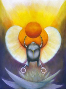 Sun at Night Kepheri,Kepera,scarab,ancient Egyptian God,Sun at Night,Egyptian book of the dead,night