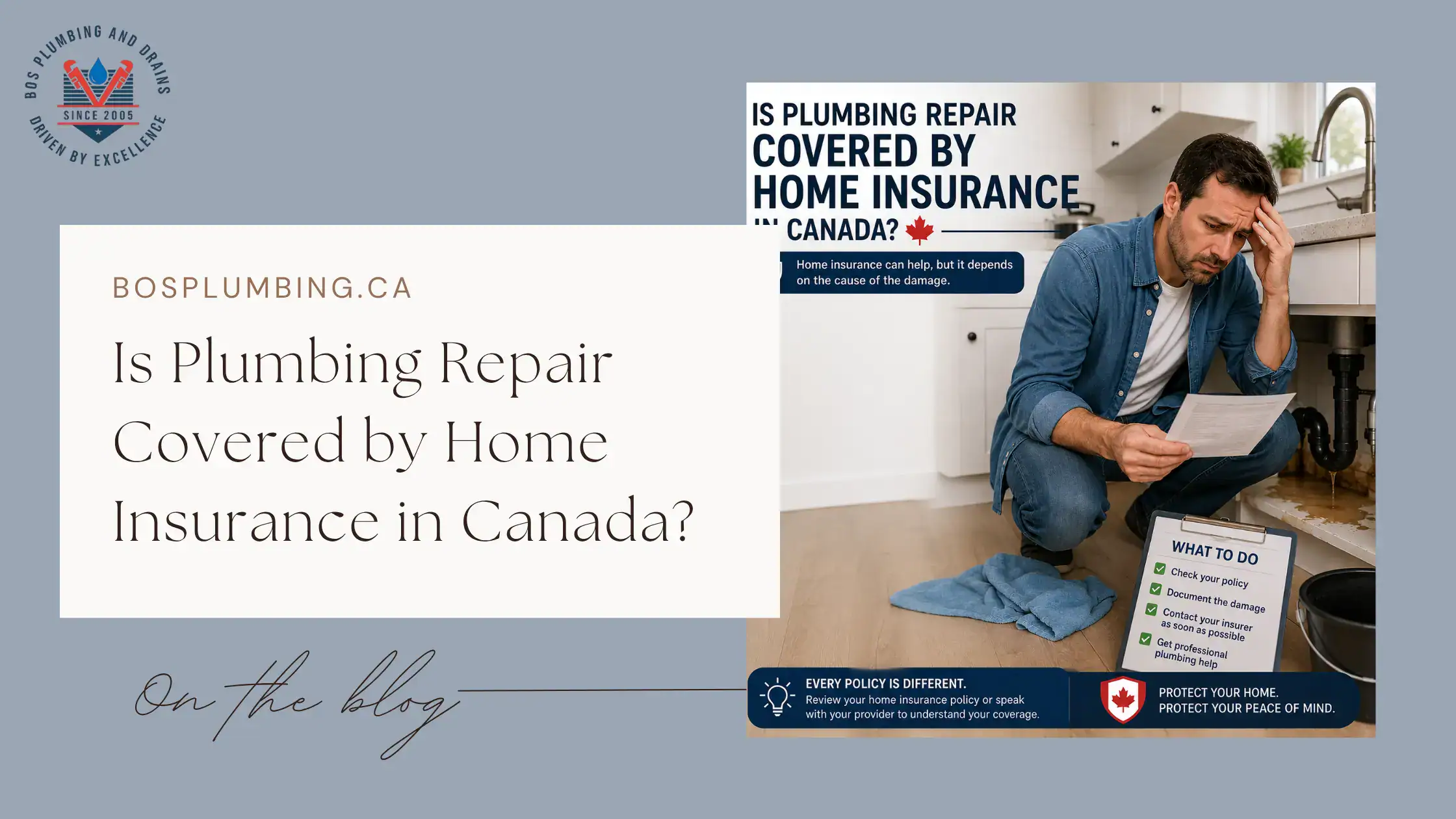 Is Plumbing Repair Covered by Home Insurance in Canada