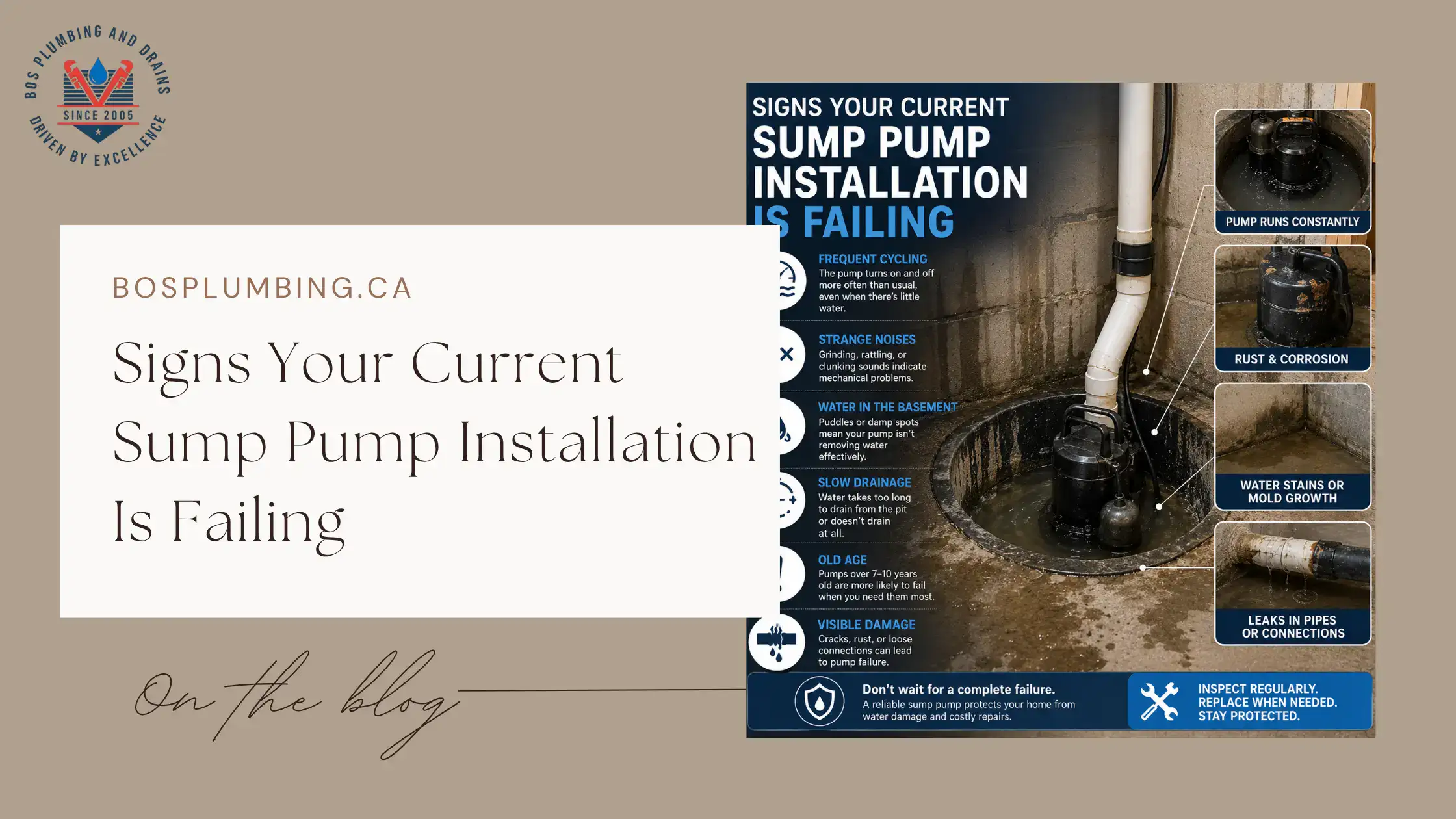 Signs Your Current Sump Pump Installation Is Failing
