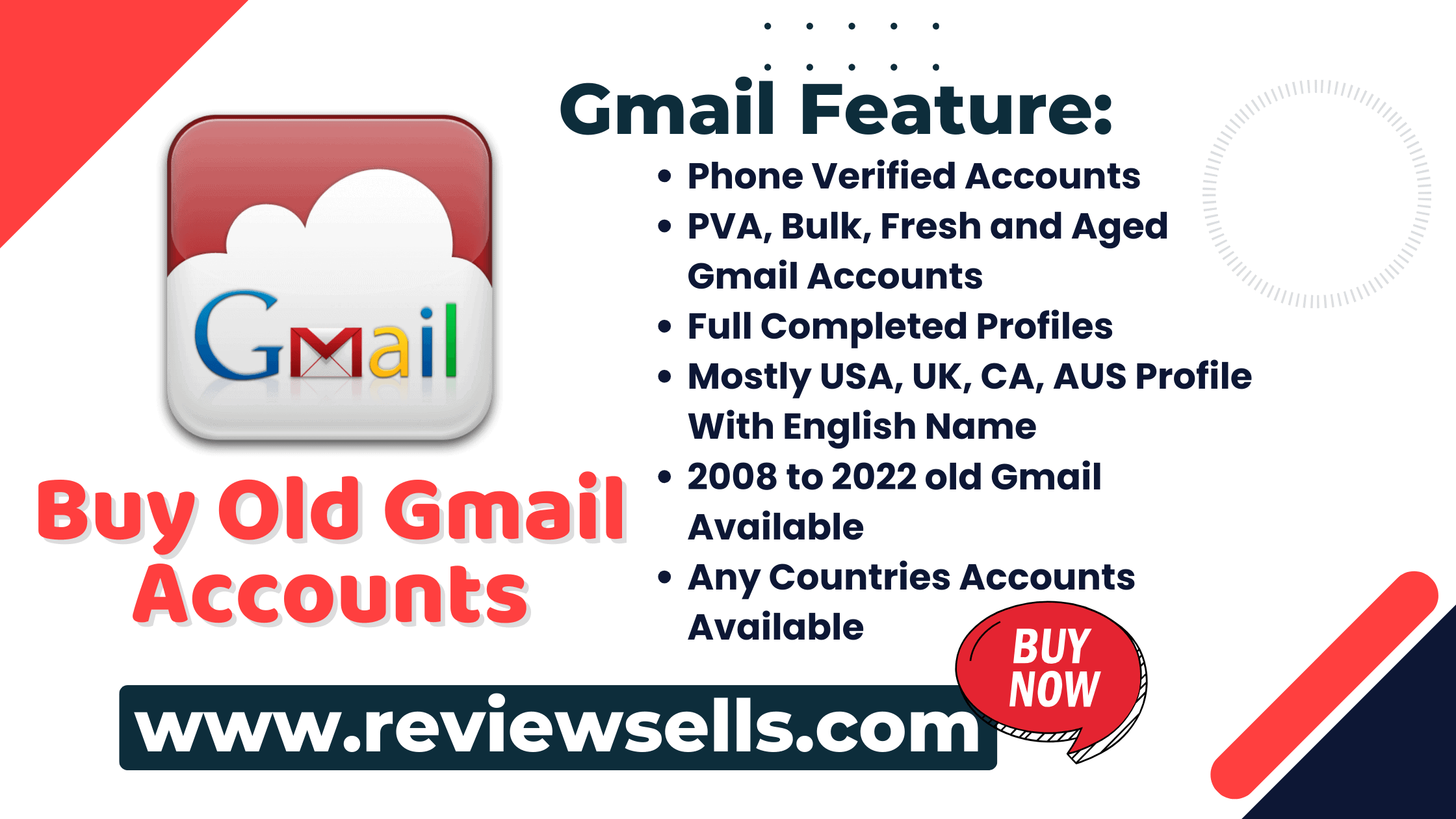 Buy Old Gmail Accounts 