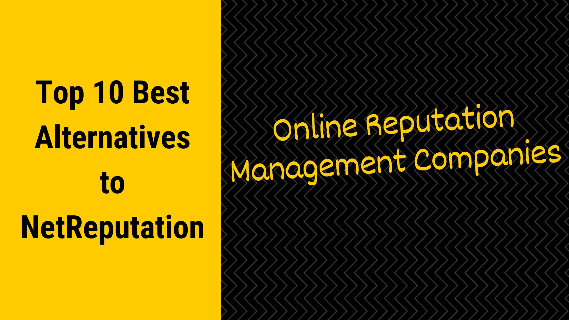 Top 10 Best Alternatives to NetReputation for Online Reputation Management in 2025